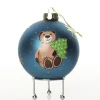 Bright Blue Christmas Bear with Tree Bauble Sale