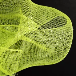 Bright Green Metallic Thread Decomesh Roll Best Sale