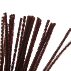 Brown Chenille Stem Pipe Cleaners - Pack of 50 Fashion