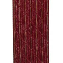 Burgundy Wired Christmas Ribbon with Gold Flecks - 3.8cm Hot