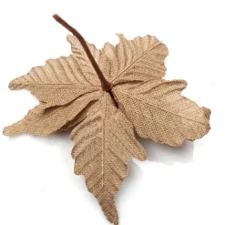 Burlap Flower Pick Natural Trim Best Sale