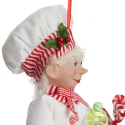 Candy Cane Chef Elf Ornament Best Sale