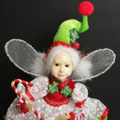 Candy Cane Christmas Fairy on Giftbox Cheap