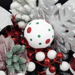 Candy Cane Dots and Stripes Christmas Baubles - Set of 6 Best Sale