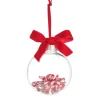 Candy Cane Filled Clear Shatterproof Bauble Best