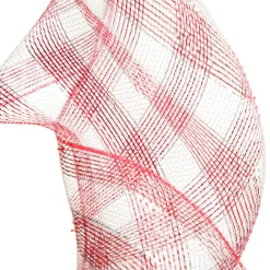 Candy Cane Stripe Metallic Thread Decomesh Roll Outlet