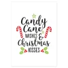 Candy Cane Wishes Poster Print Fashion