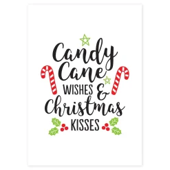 Candy Cane Wishes Poster Print Fashion