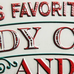 Candy Canes and Hot Cocoa Retro Metal Christmas Sign Online