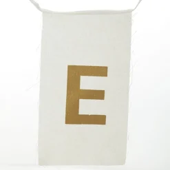 Canvas Gold Merry Christmas Printed Bunting Flash Sale