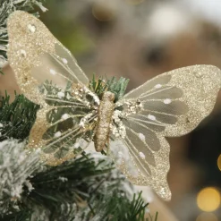 Champagne and Gold Butterfly Clip Outlet