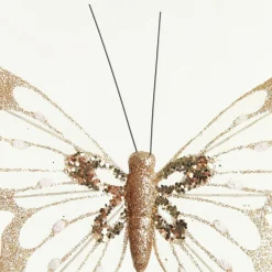 Champagne and Gold Butterfly Clip Outlet