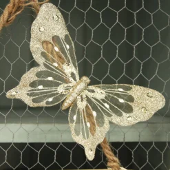 Champagne and Gold Butterfly Clip Outlet