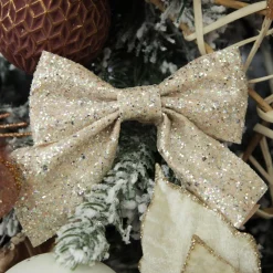 Champagne Glitter Bow - Set of 2 Outlet