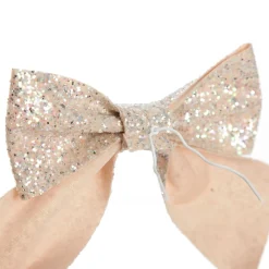 Champagne Glitter Bow - Set of 2 Outlet