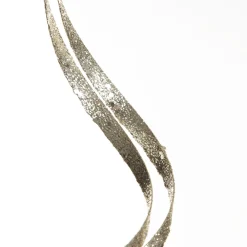 Champagne Glitter Curly Ribbon Christmas Pick Best