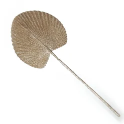 Champagne Glitter Fan Palm Leaf Pick Store