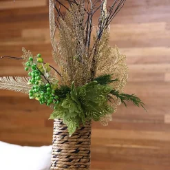 Champagne Glitter Feather Spray Fashion