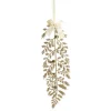Champagne Glitter Fern Tree Decoration with Mini Bells Store