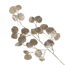 Champagne Glitter Round Leaf Spray Best