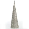 Champagne Glitter Sequin Cone Christmas Tree Shop