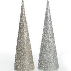 Champagne Glitter Sequin Cone Christmas Tree Shop