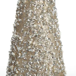 Champagne Glitter Sequin Cone Christmas Tree Shop