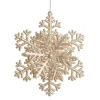 Champagne Glitter Snowflake Christmas Tree Decoration Store