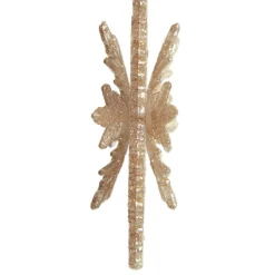 Champagne Glitter Snowflake Christmas Tree Decoration Store