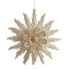 Champagne Glitter Starburst Christmas Tree Decoration Flash Sale