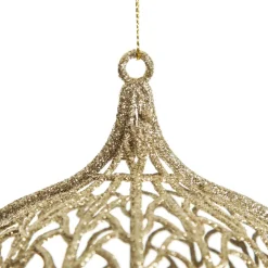 Champagne Glitter Wire Onion Bauble Sale