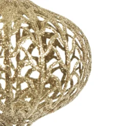 Champagne Glitter Wire Onion Bauble Sale