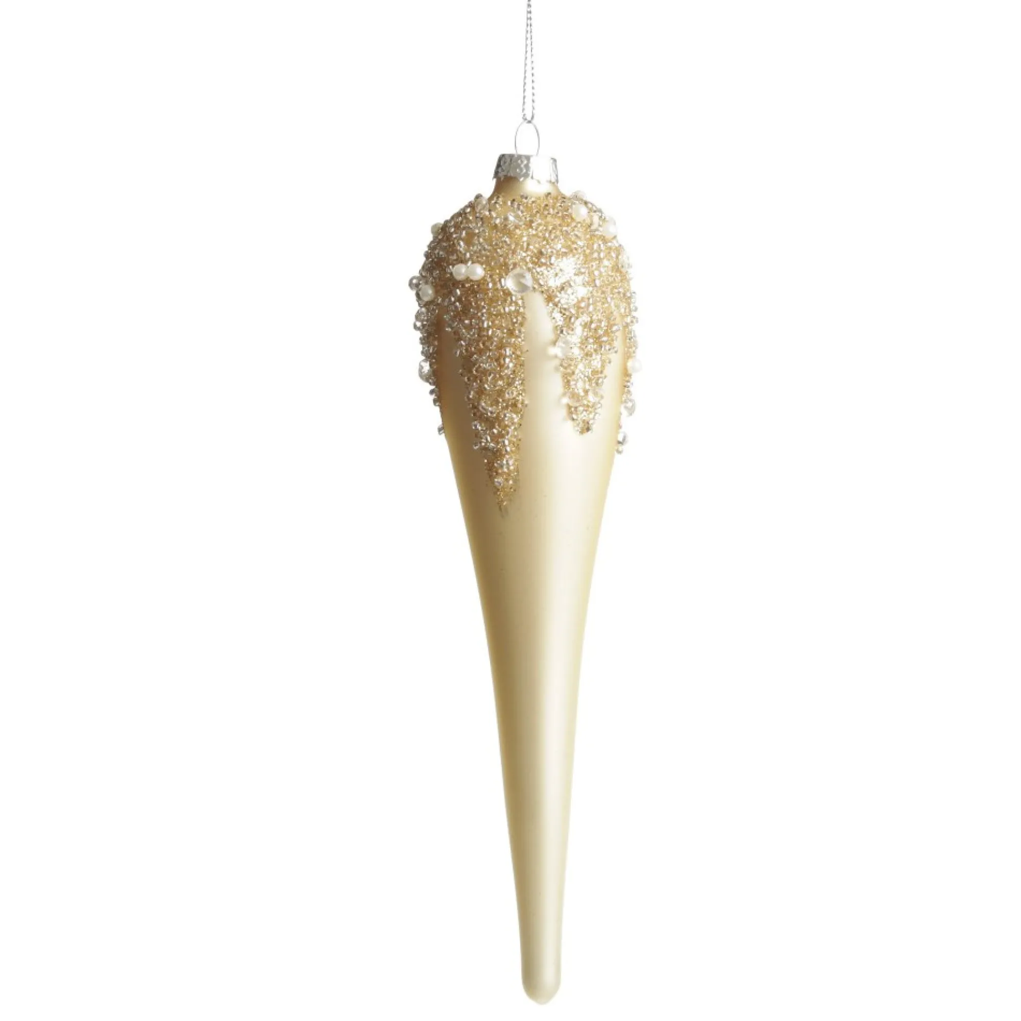 Champagne Icicle Hanging Long Drop Decoration Discount