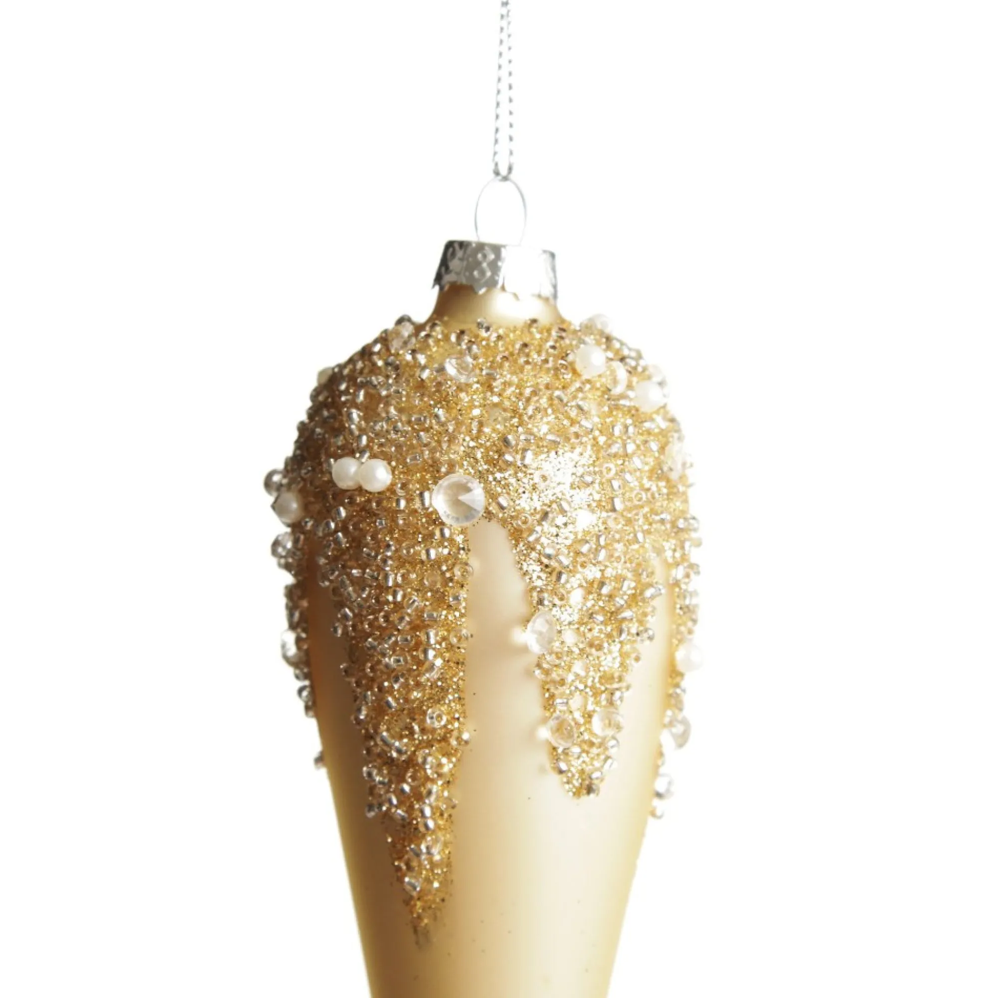 Champagne Icicle Hanging Long Drop Decoration Discount
