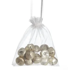 Champagne Mini Jingle Bell Decorations - Bag of 15 Online