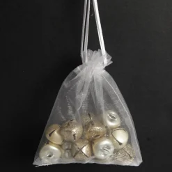 Champagne Mini Jingle Bell Decorations - Bag of 15 Online