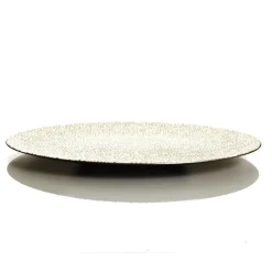 Champagne Pebble Round Christmas Charger Plate Hot