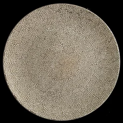 Champagne Pebble Round Christmas Charger Plate Hot