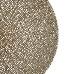 Champagne Pebble Round Christmas Charger Plate Hot