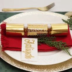 Champagne Pebble Round Christmas Charger Plate Hot