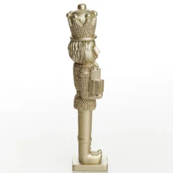 Champagne Polyresin Nutcracker with Presents Clearance