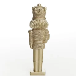 Champagne Polyresin Nutcracker with Presents Clearance