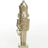 Champagne Polyresin Nutcracker with French Horn Outlet