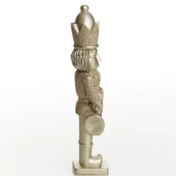 Champagne Polyresin Nutcracker with French Horn Outlet