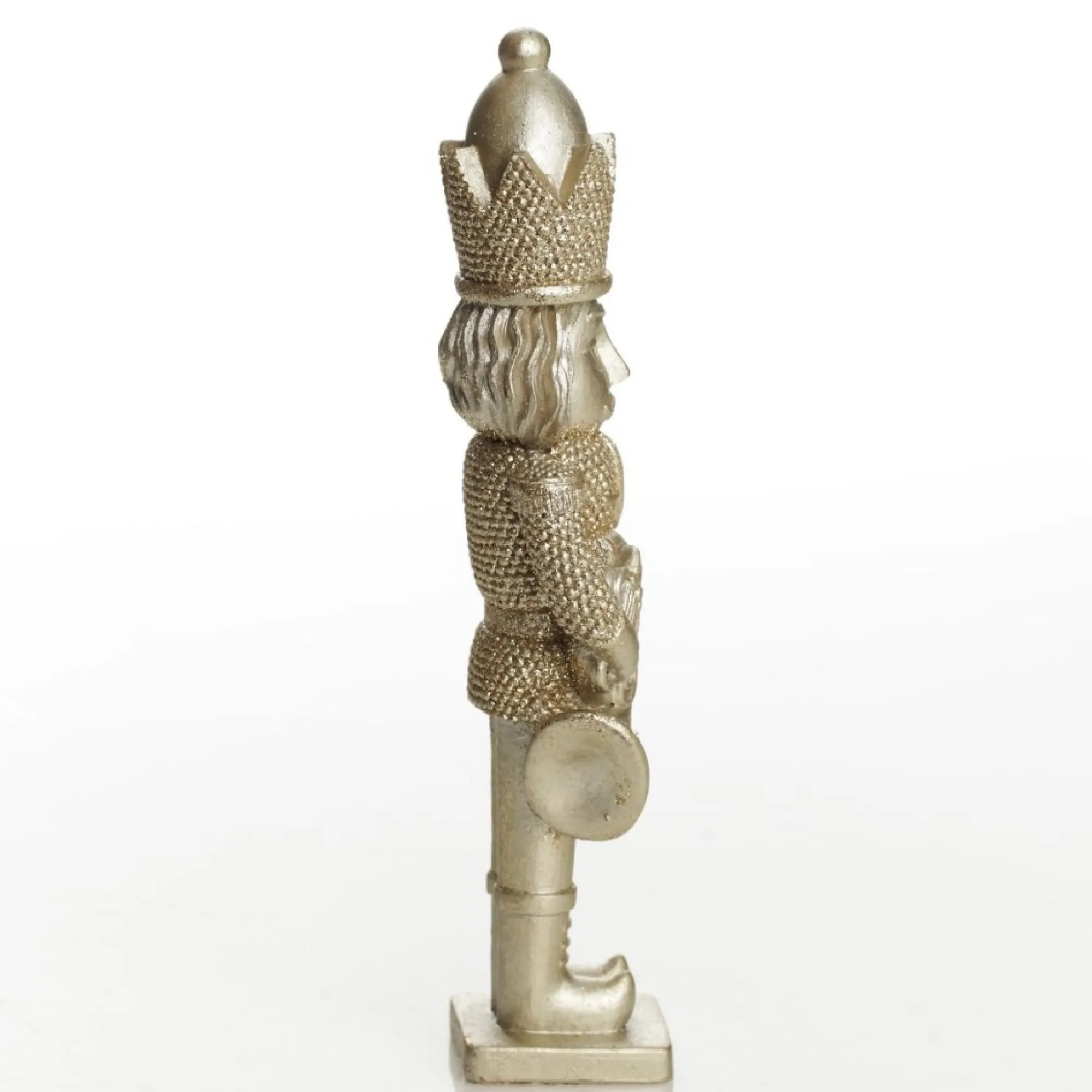 Champagne Polyresin Nutcracker with French Horn Outlet