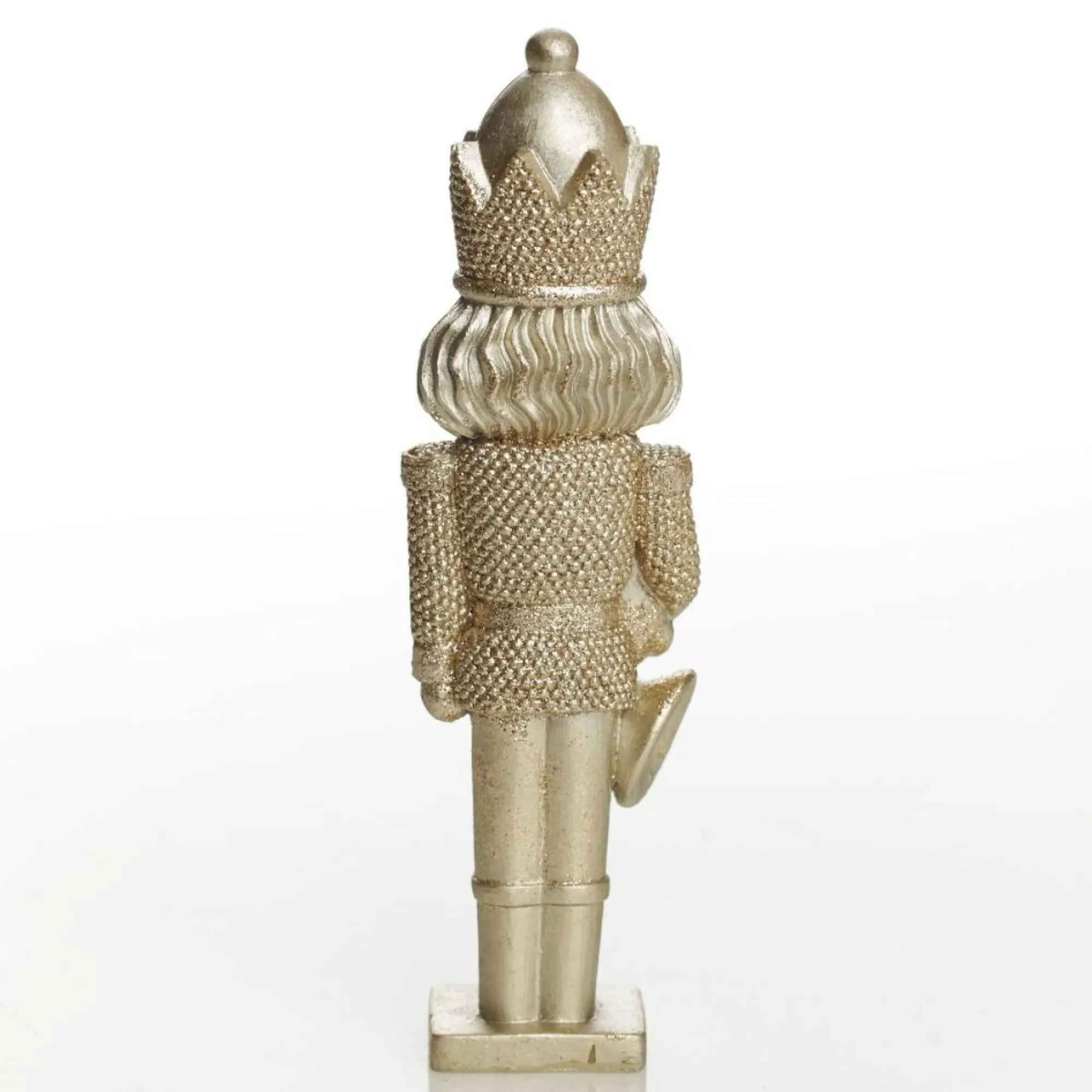 Champagne Polyresin Nutcracker with French Horn Outlet