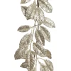 Champagne Sequin Mixed Leaf Christmas Garland Discount
