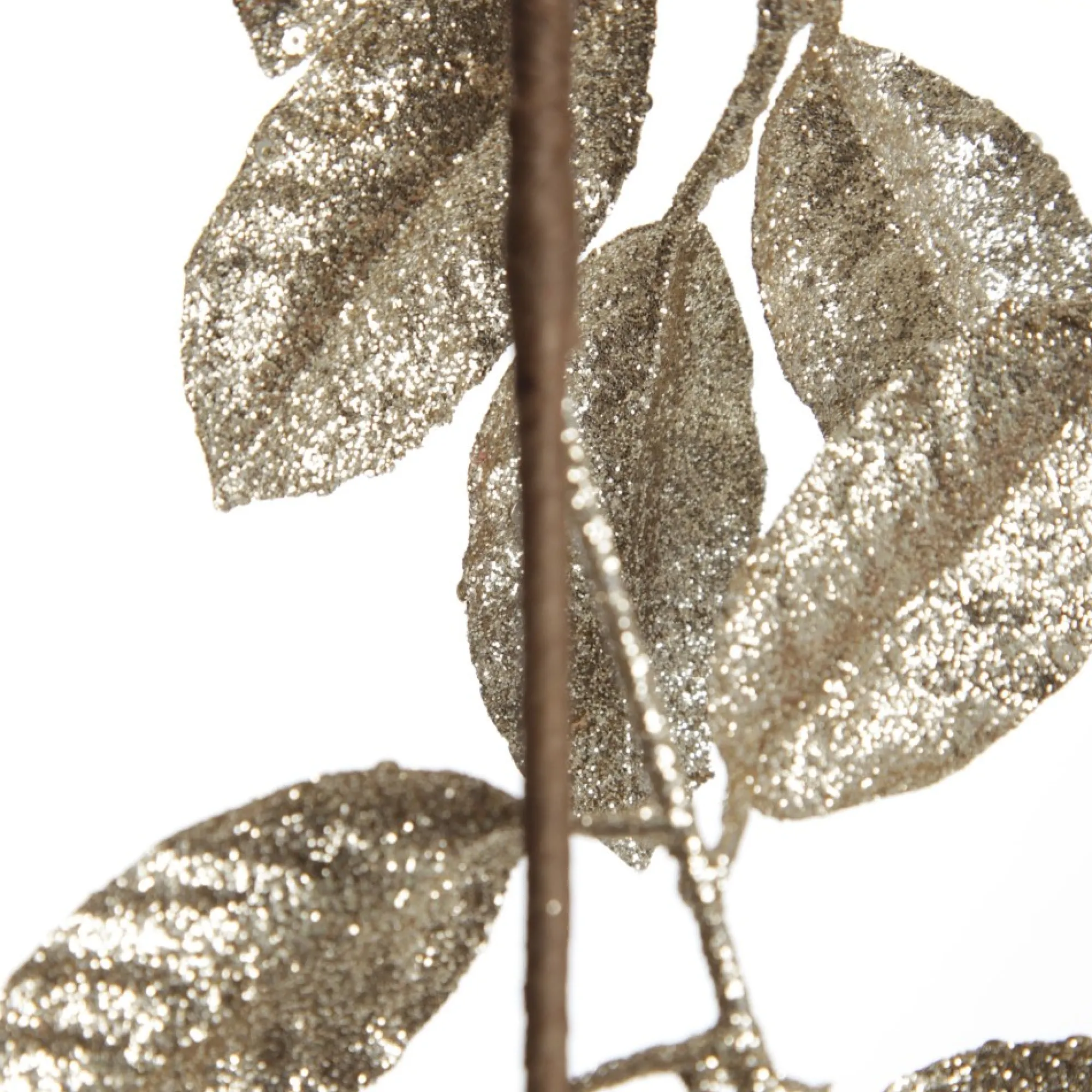 Champagne Sequin Mixed Leaf Christmas Garland Discount