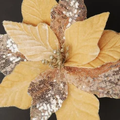 Champagne Velvet Sequin Flower Sale