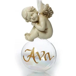 Cherub Personalised Christmas Bauble Best